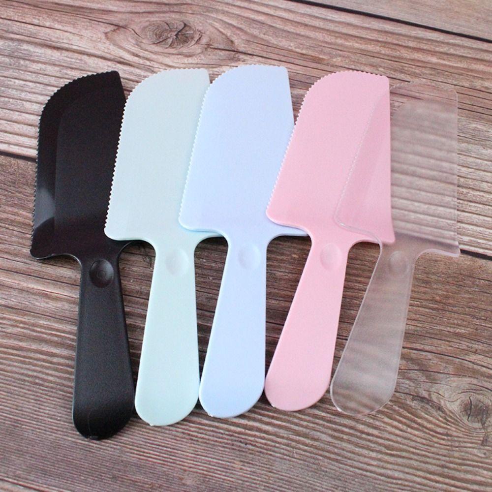 GLENES Bộ 10 Dụng Cụ Cắt Bánh Bằng Nhựa Dùng Một Lần