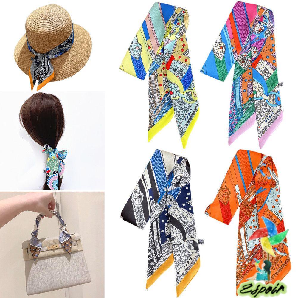 ESPO Khăn Choàng Lụa In Họa Tiết Thời Trang Cho Nữ