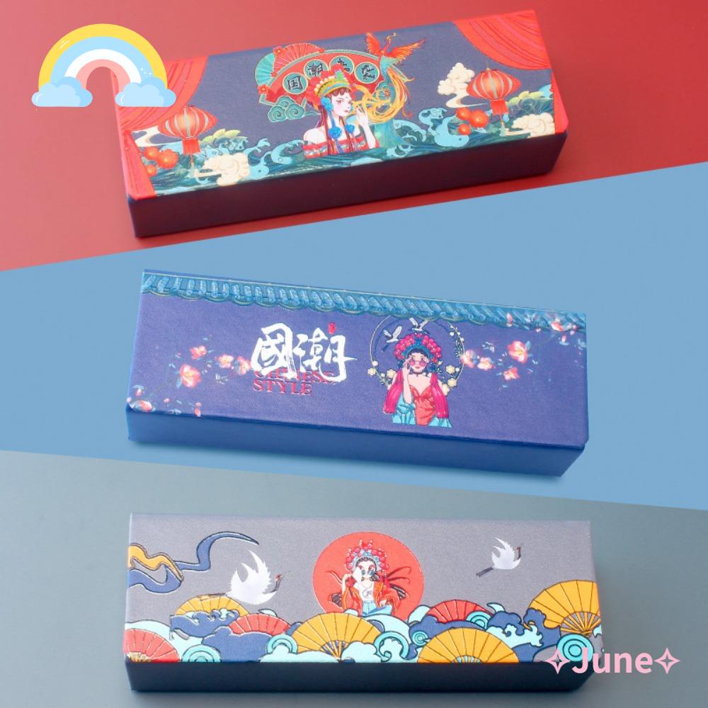 JUNE Hộp Đựng Kính Chất Liệu Da PU