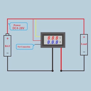 [FREE SHIP] Đồng hồ led đo dòng, áp (0-100V 10A)