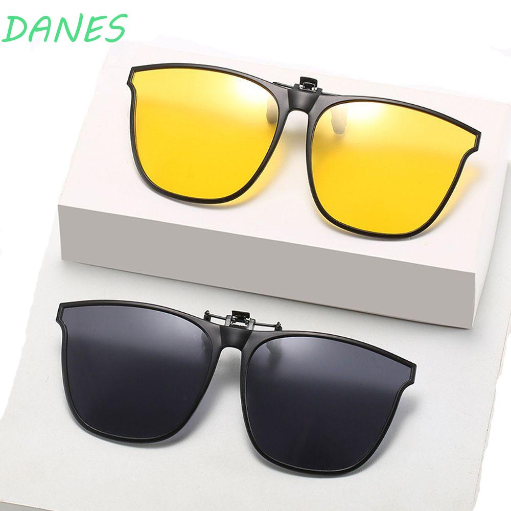 DANES Kính Mát Phân Cực Chống Tia UV Có Kẹp Phong Cách Vintage