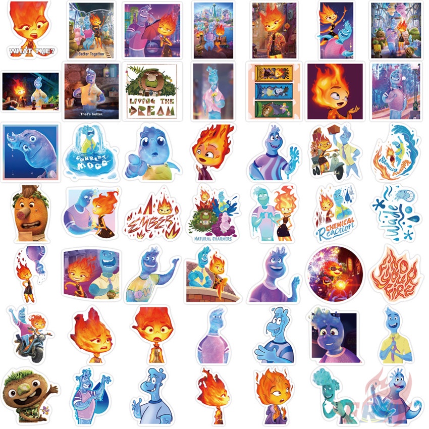 ❉ Miếng Dán Trang Trí Dòng 01 Độc Đáo Sáng Tạo ❉ Bộ 50 Sticker Chống Thấm Nước Họa Tiết Doodle Hợp Thời Trang