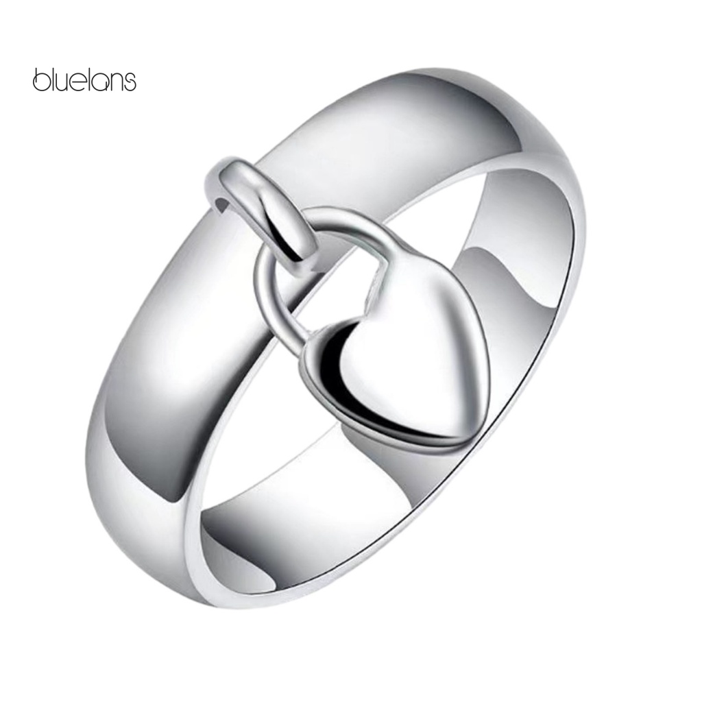 Nhẫn Cưới Bằng Hợp Kim Mạ Điện Hình Trái Tim Dễ Thương Cho Nữ