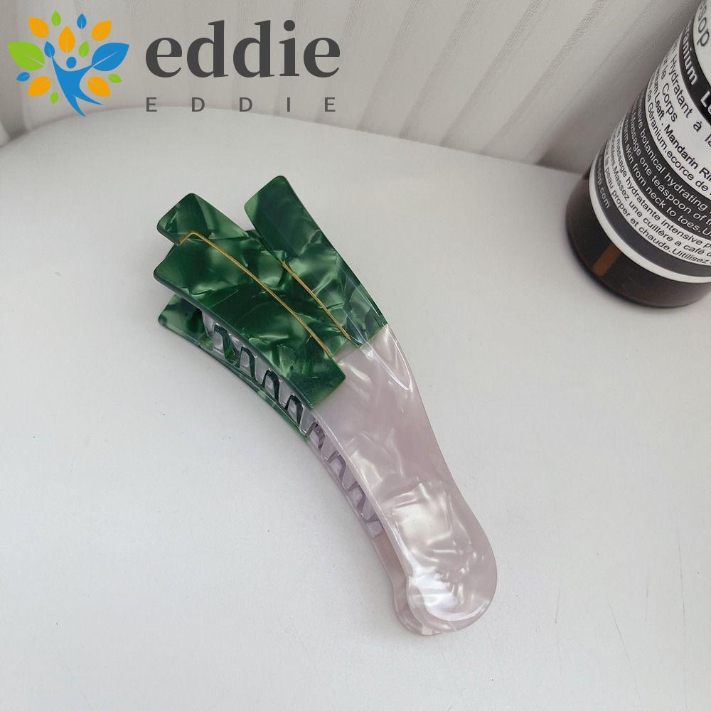 26EDIE Kẹp Tóc Càng Cua Họa Tiết Kẻ Sọc Thời Trang Hàn Quốc