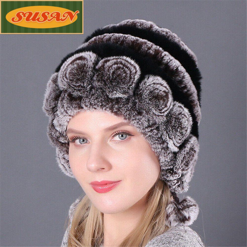 SUSANS Mũ Lông Dày Dặn Giữ Ấm Mùa Đông Phong Cách Nga