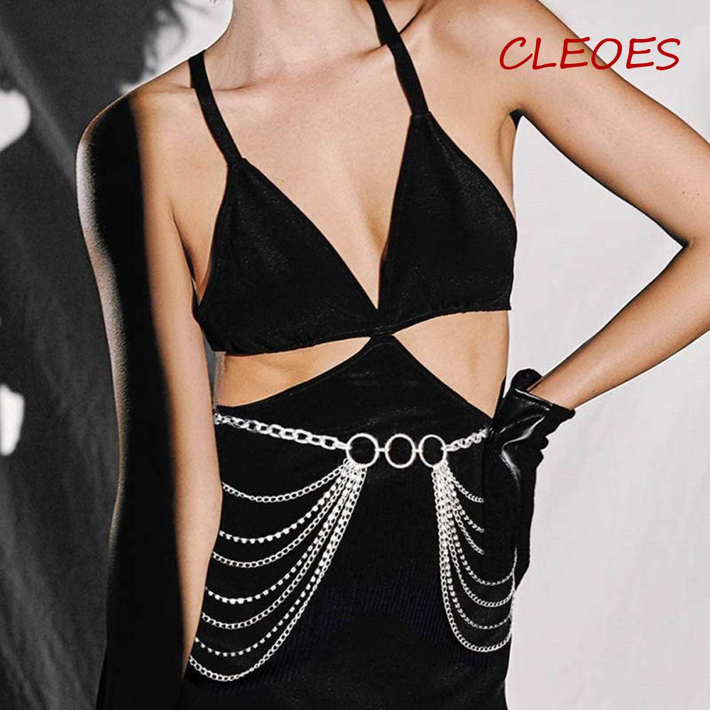 CLEOES Dây Xích Đeo Hông Nhiều Lớp Phong Cách Harajuku Hàn Quốc Độc Đáo