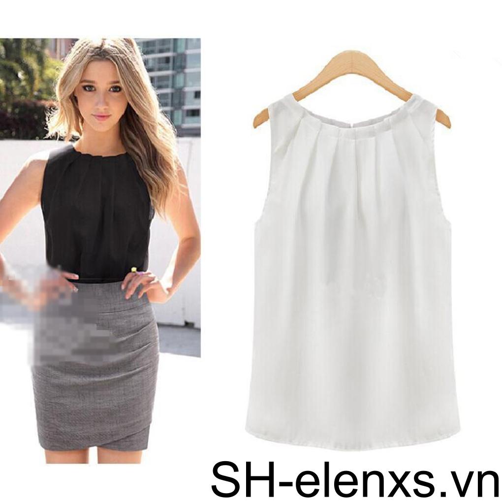 Áo Voan Nữ Không Tay Thời Trang Mùa Hè