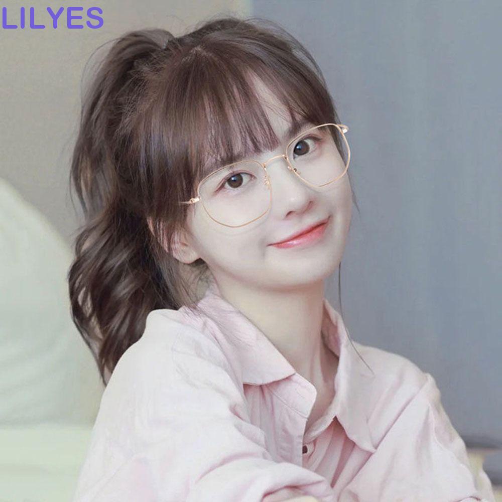 LILYES Mắt Kính Gọng Đa Giác Chống Bức Xạ Ánh Sáng Xanh Thời Trang Cổ Điển Cho Nữ