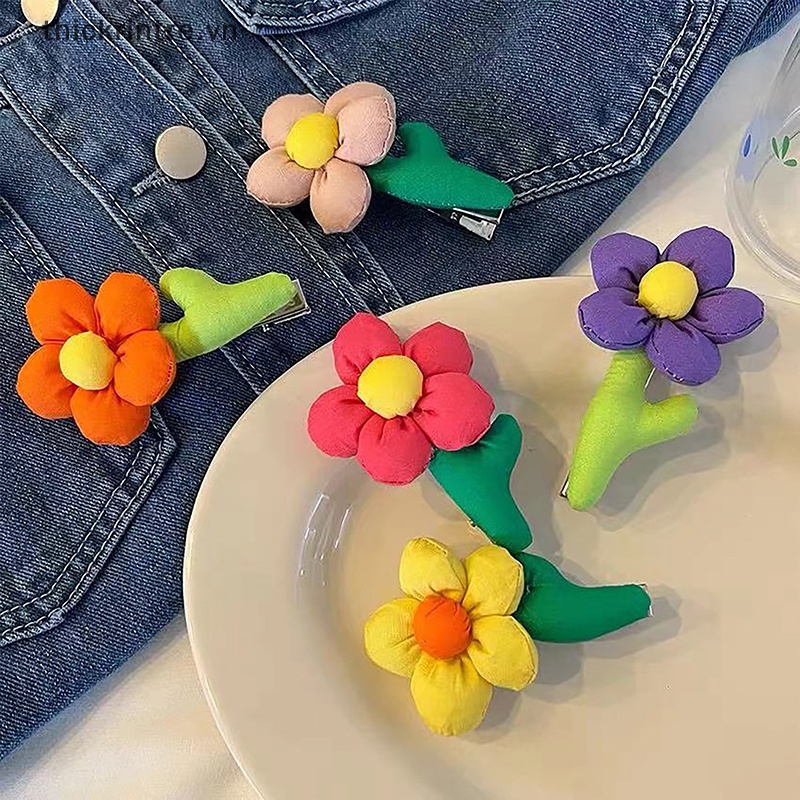 1 Kẹp Tóc Hình Hoa Hướng Dương Màu Sắc Tươi Sáng Cho Bé VN