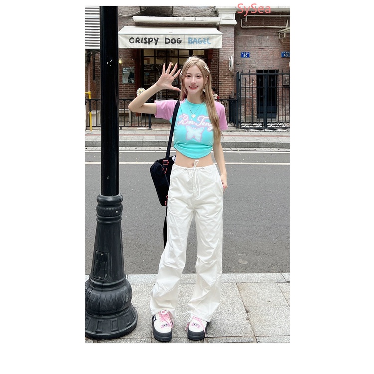 Áo Sơ Mi Ngắn Tay Họa Tiết Bướm Xinh Xắn Theo Phong Cách Mùa Hè Dành Cho Nữ