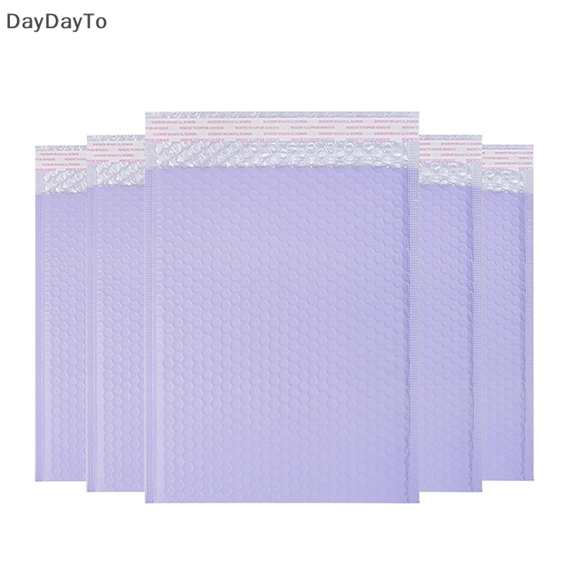 Daydayto Set 10 Túi Bong Bóng Màu Tím Tự Đóng Gói Hàng Bảo Vệ Chống Rơi Bền Bỉ Dùng Làm Quà Tặng