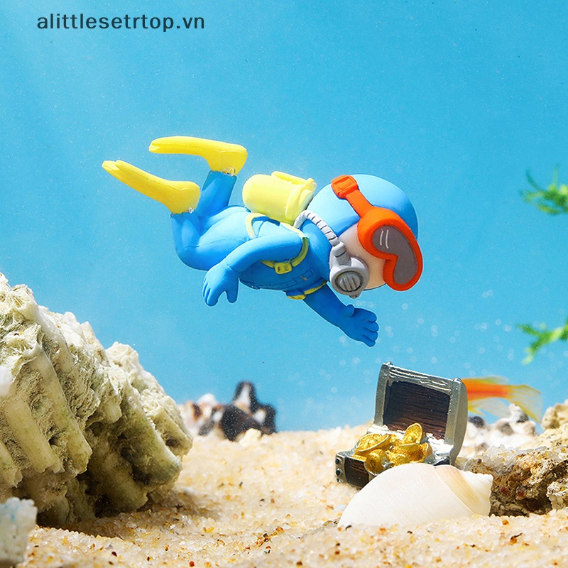 Alittlesetrtop 1pc floag fish s trang trí bể cá dễ thương trang trí cảnh quan.