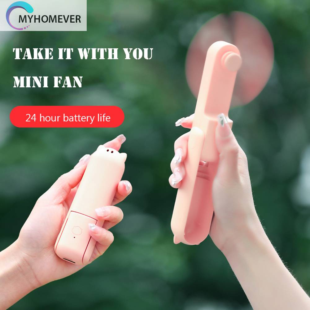 Quạt Điện Làm Mát Cầm Tay 3 Bánh Răng Có Thể Điều Chỉnh Dùng Trong Nhà / Ngoài Trời