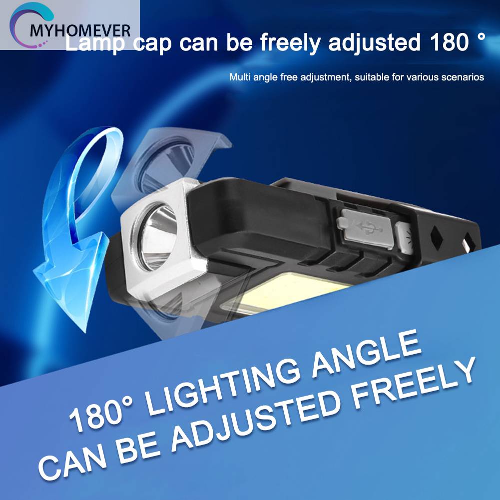 Đèn Led Kẹp Mũ COB 500mAh 500LM Sạc Được Loại C