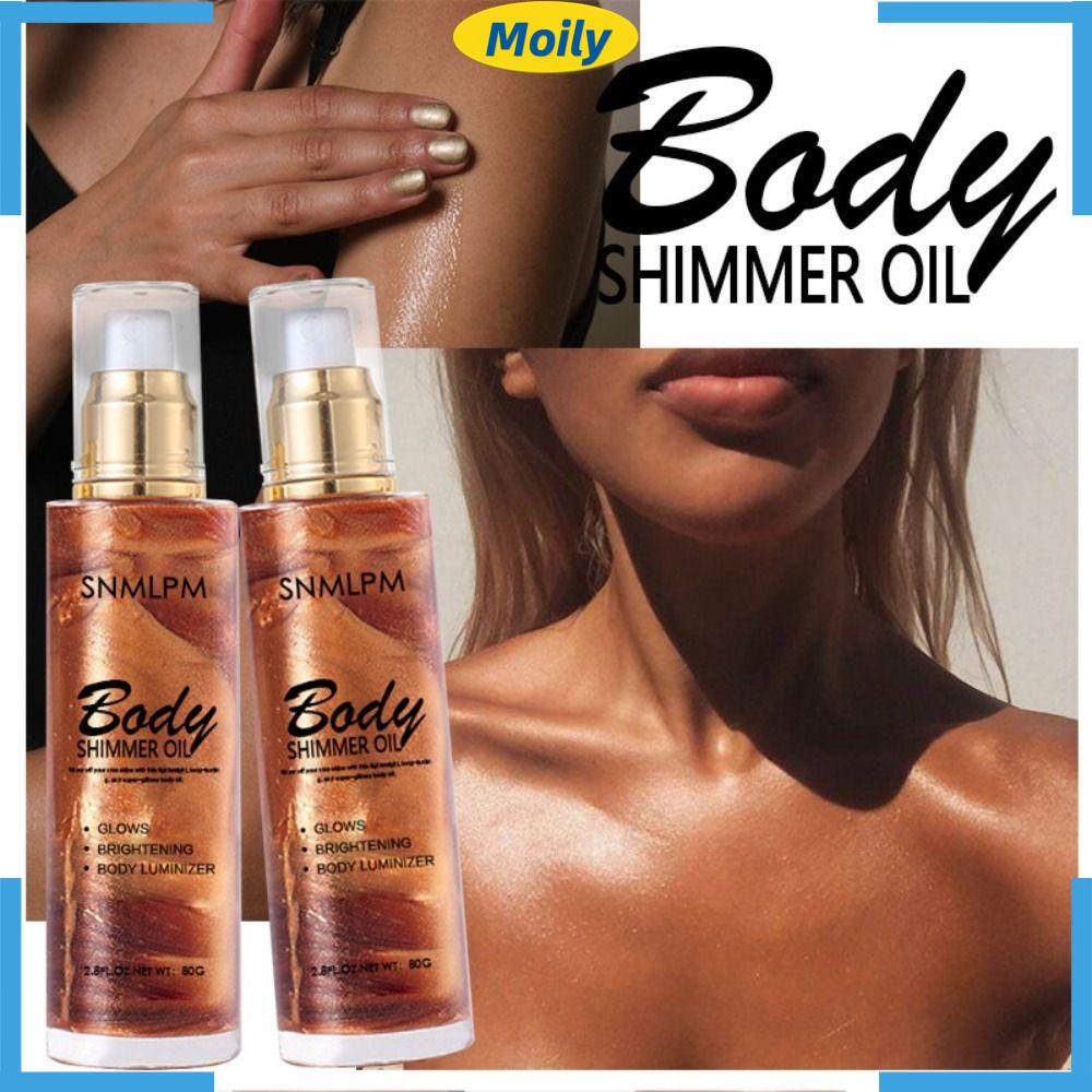 MOILYVN Dầu Nhũ Dưỡng Ẩm Toàn Thân 4 Màu Tùy Chọn Cho Nữ Và Nam