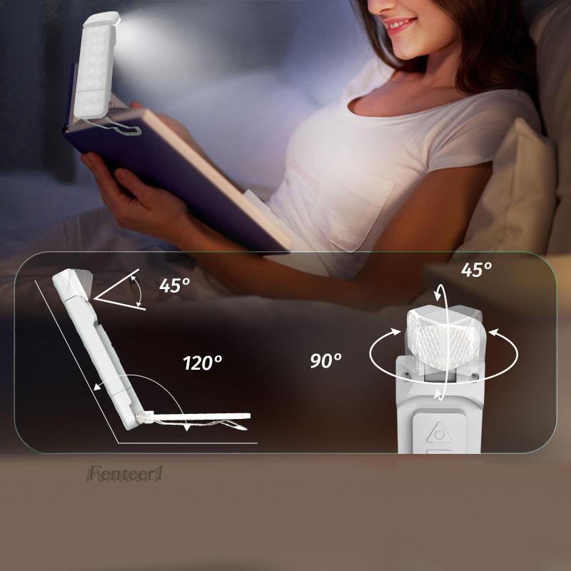 Đèn Đọc Sách 5 Mức Độ Sáng Tùy Chỉnh 3 Màu Kèm Kẹp Tiện Dụng