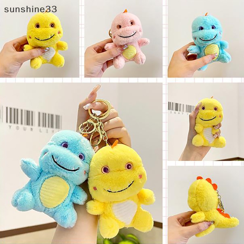 1 Thú Nhồi Bông Hình Khủng Long Cười Dễ Thương Treo Móc Khóa Ba Lô