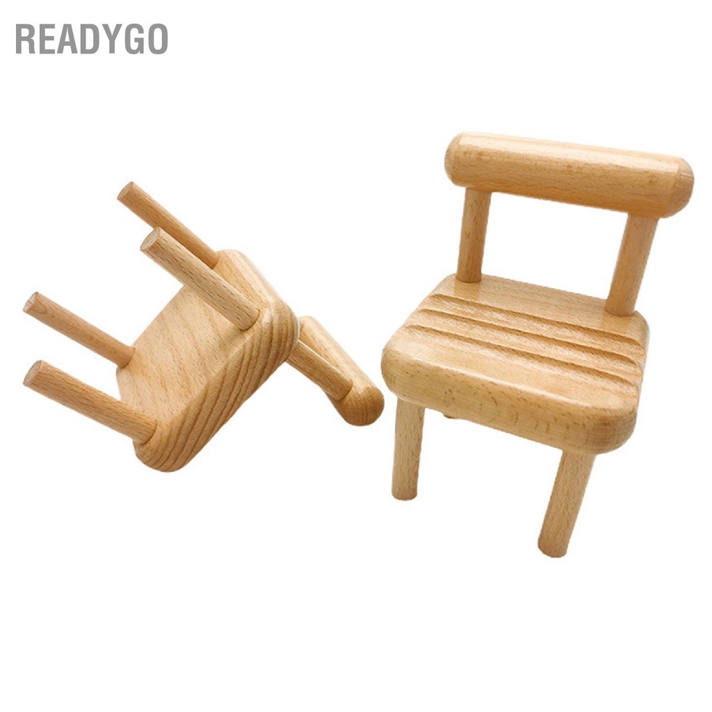 ReadyGo Có hàng sẵn Ghế Gỗ Giá Đỡ Điện Thoại Mini Hình Dễ Thương Cho Mobilephone ĐTDĐ Thông Minh