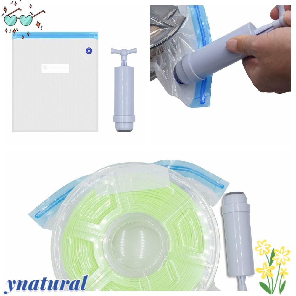 YNATURAL Túi Đựng Thực Phẩm Trong Suốt Không Khí Có Thể Tái Sử Dụng DIY