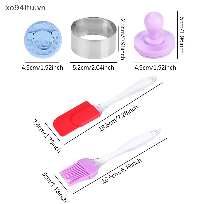 Bộ 6 Khuôn Cắt Bánh Quy Bằng Nhựa Họa Tiết Hoạt Hình 3D