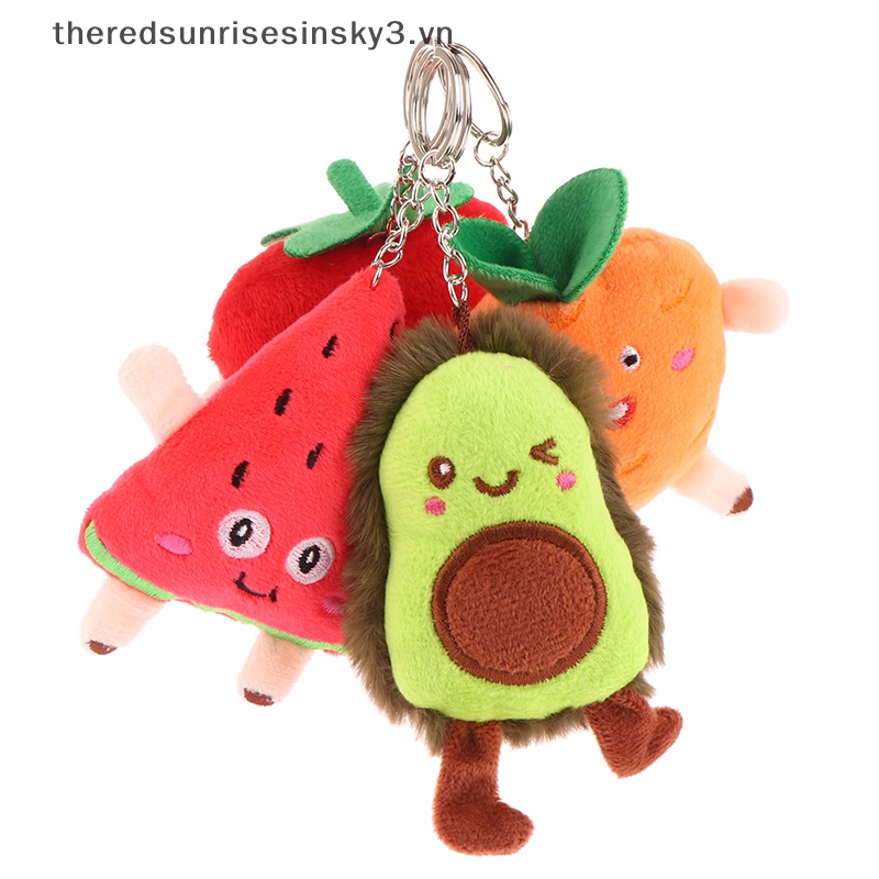 Móc Khóa Hình Trái Cây Nhồi Bông Xinh Xắn Dễ Thương