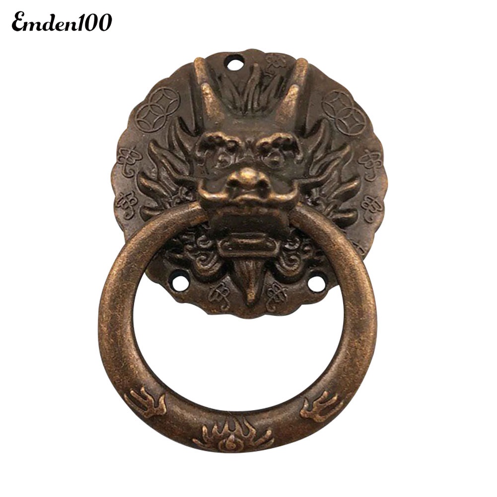 Set 2 Tay Nắm Ngăn Kéo Tủ Hình Rồng Phong Cách Vintage