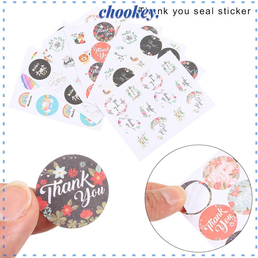 CHOOKEY Miếng Dán Trang Trí Sổ Tay In Chữ Thank You Độc Đáo DIY