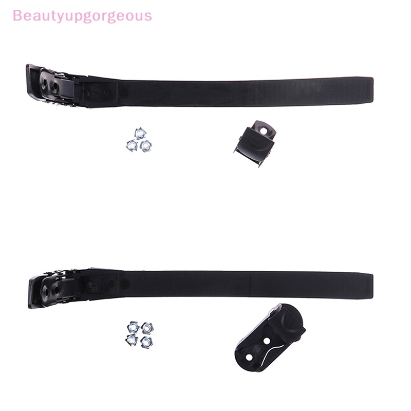 Set 2 Dây Đai Khóa Giày Trượt Patin Bằng Nhựa PP Kèm Ốc Vít Kẹp