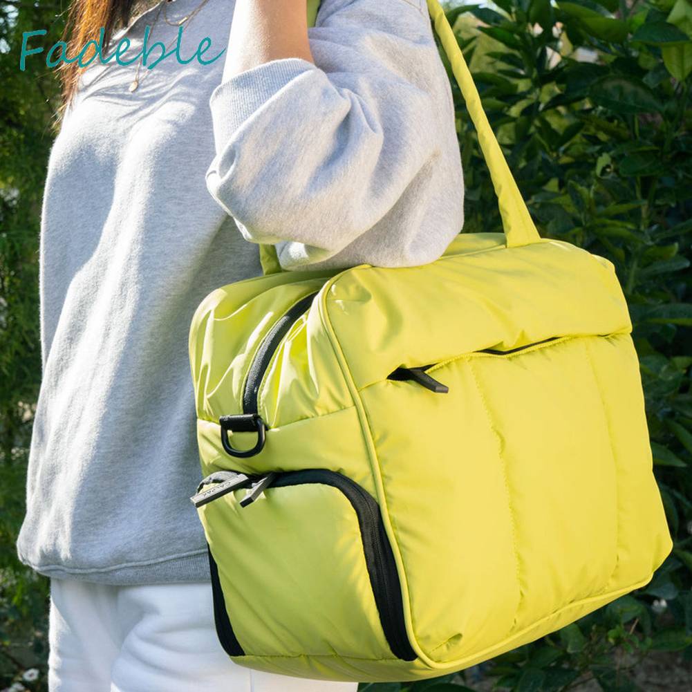 Túi Tote Bằng Nylon Siêu Nhẹ Có Ngăn Đựng Đồ Khô / Ướt Đa Năng Cho Nam Nữ