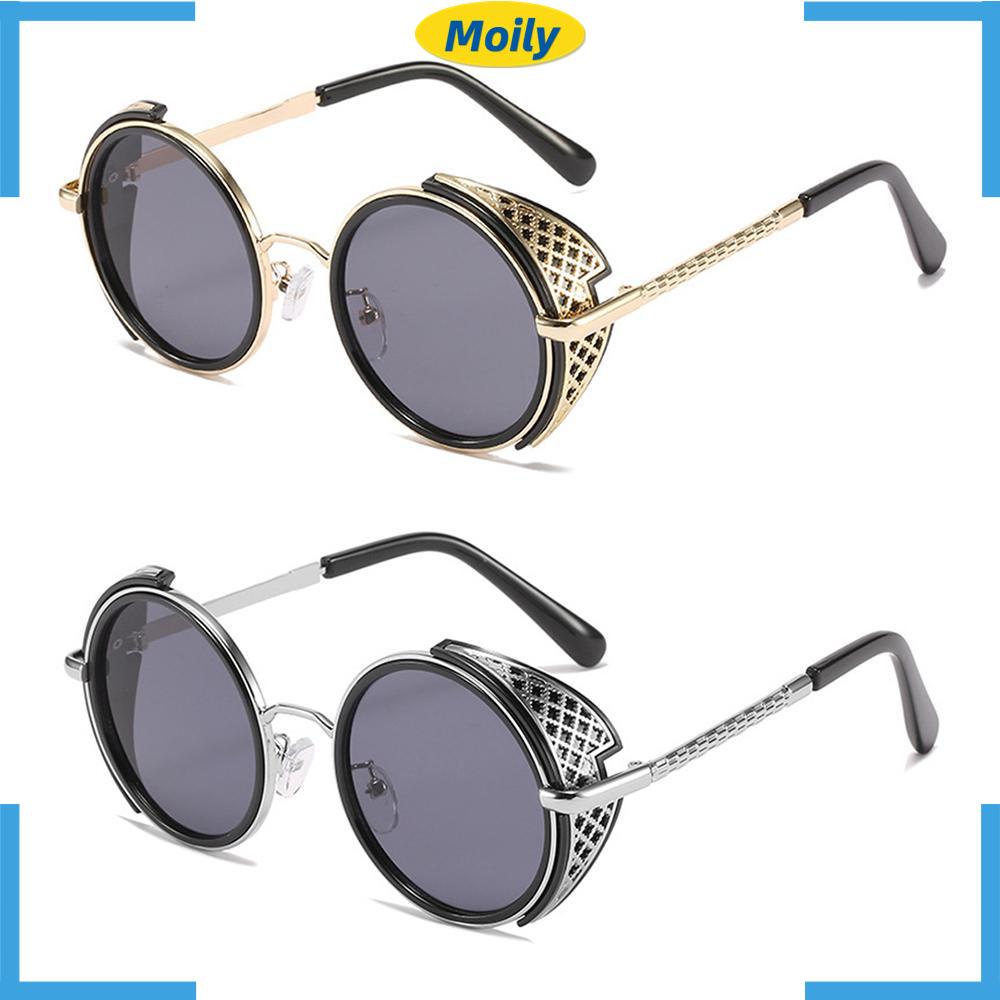 MOILYVN Kính Mát Tròn Chống Tia UV400 Y2K