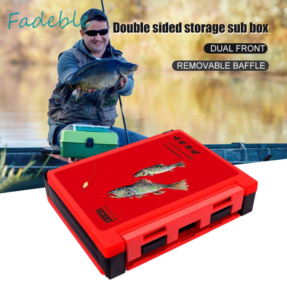 Hộp Đựng Dụng Cụ Câu Cá Hai Mặt Chống Thấm Nước Tiện Dụng