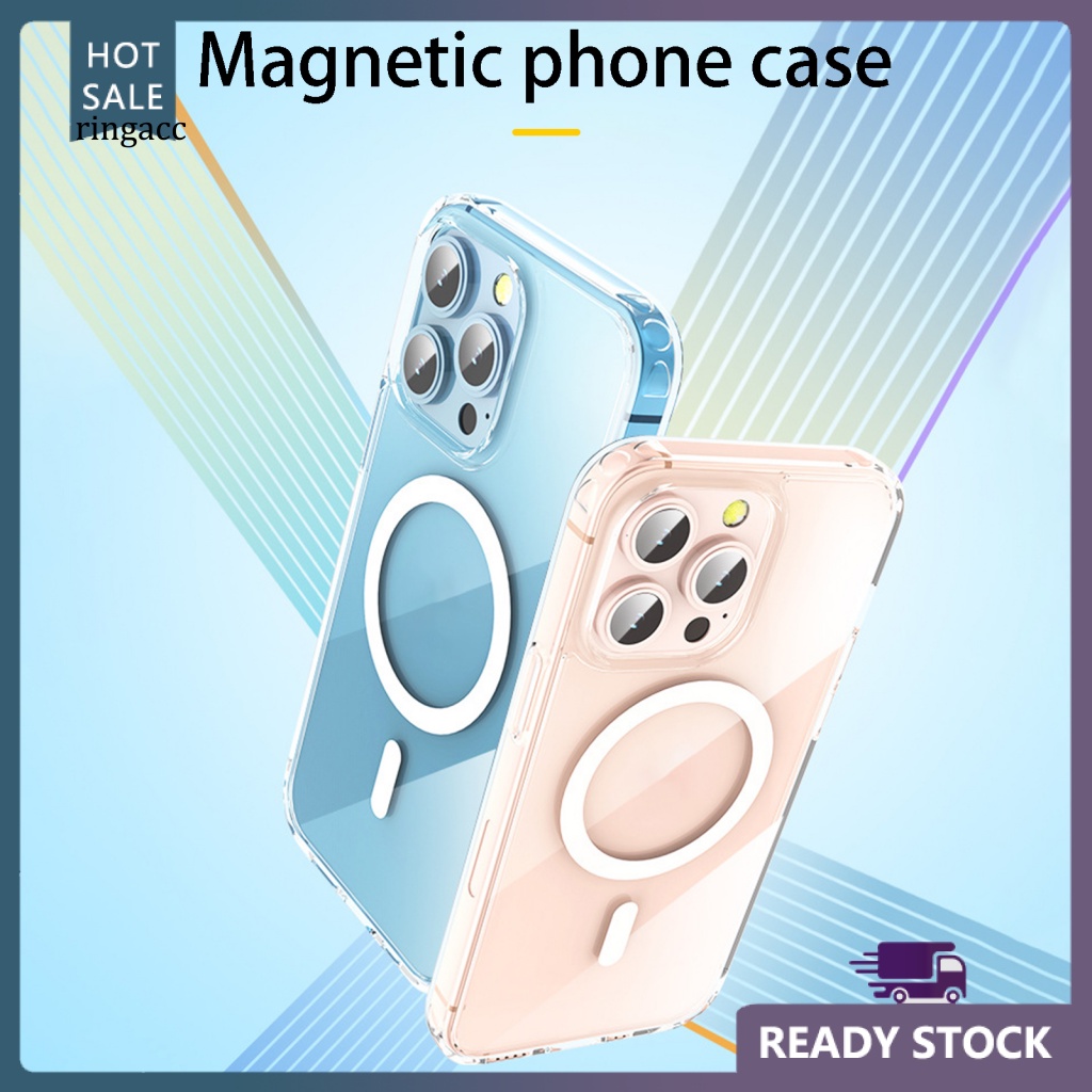 Ốp Điện Thoại Mềm Nam Châm Siêu Mỏng Chống Sốc Cho iPhone 14