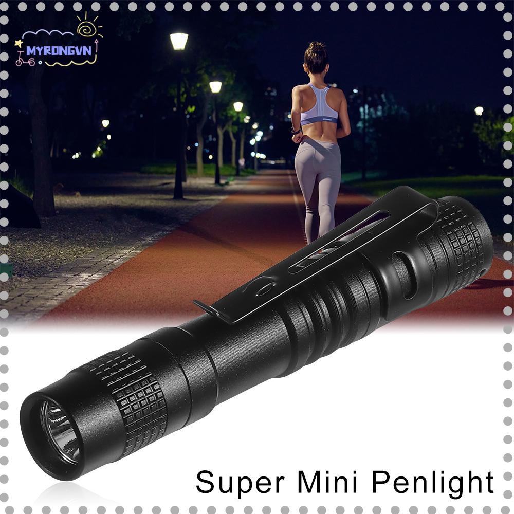 MYRONGVN Bút Đèn Pin Cắm Trại Cầm Tay Kèm Kẹp Tiện Dụng