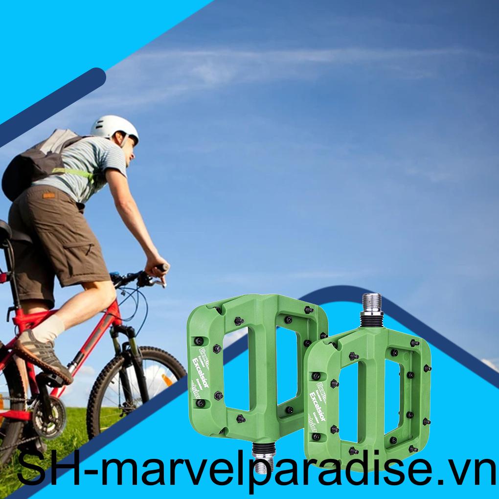 1 Cặp Bàn Đạp Xe Đạp Leo Núi Bằng Sợi Nylon Màu Trơn