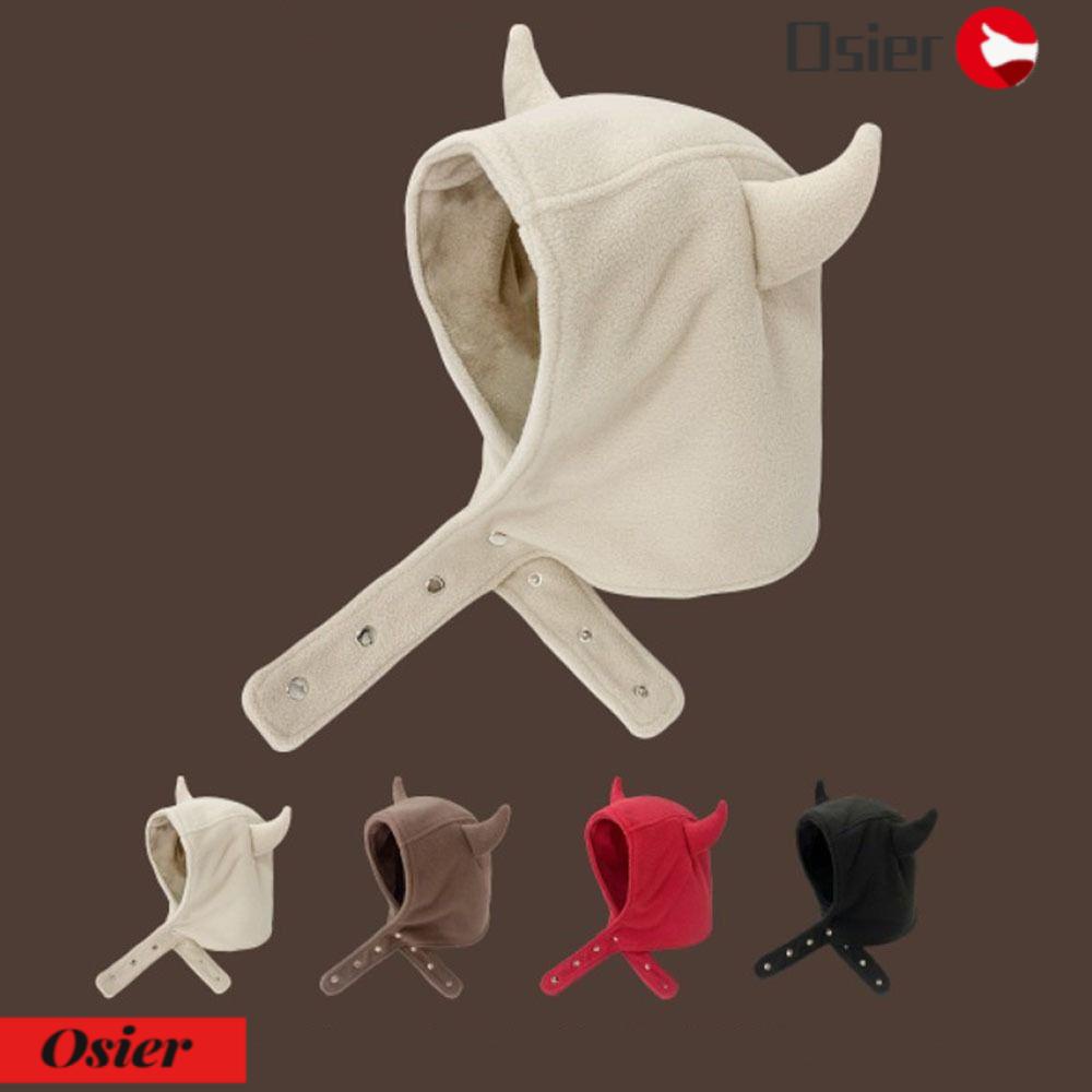 OSIER1 Mũ Len Che Tai Chống Gió Kiểu Dáng Dễ Thương Thời Trang Mùa Đông