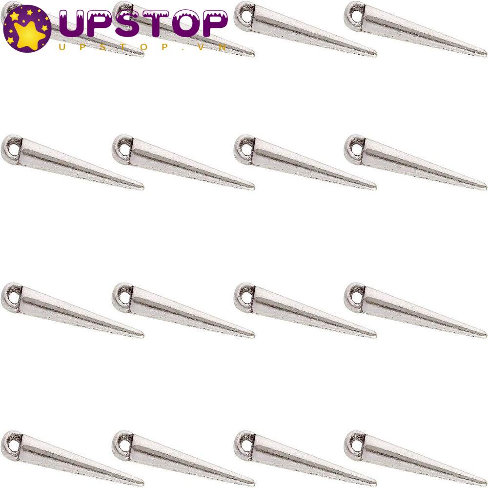 UPSTOPVN Set 100 Hạt Kim Loại Bạc Làm Trang Sức Phong Cách Tây Tạng