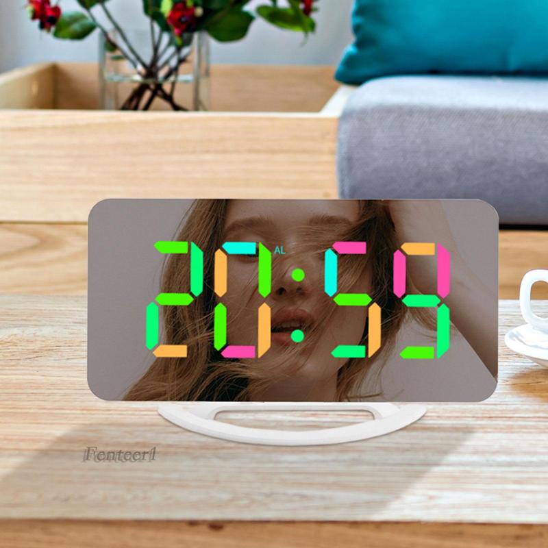 Đồng Hồ Báo Thức Điện Tử Màn Hình LED Kỹ Thuật Số Cỡ Lớn Để Bàn Trang Trí Cho Người Lớn Và Trẻ Em