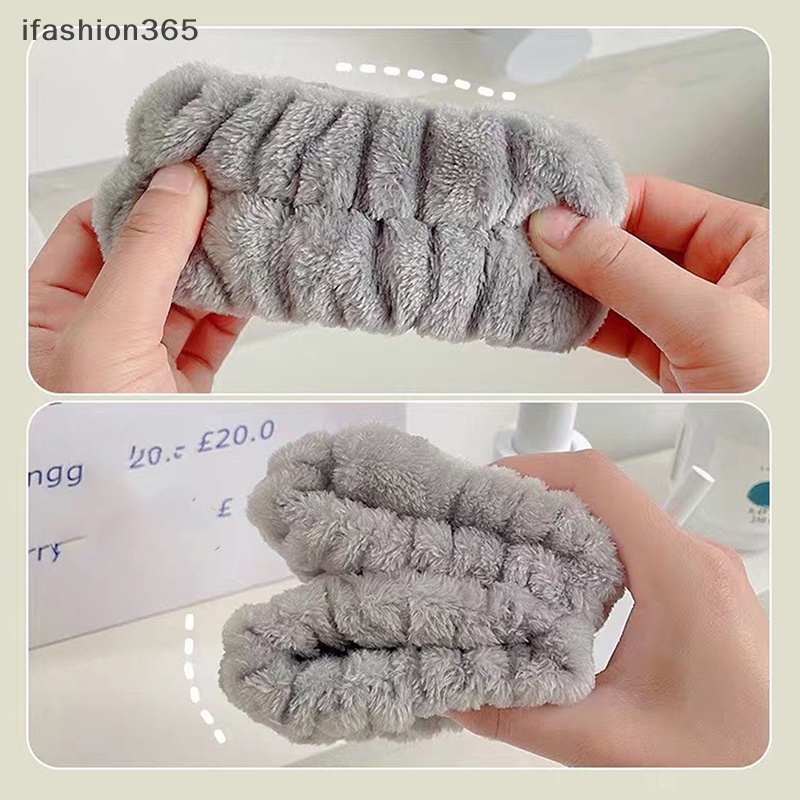 Set 2 Cặp Băng Đeo Cổ Tay Thấm Hút Mồ Hôi Khi Rửa Mặt / Lau Nước ifashion365