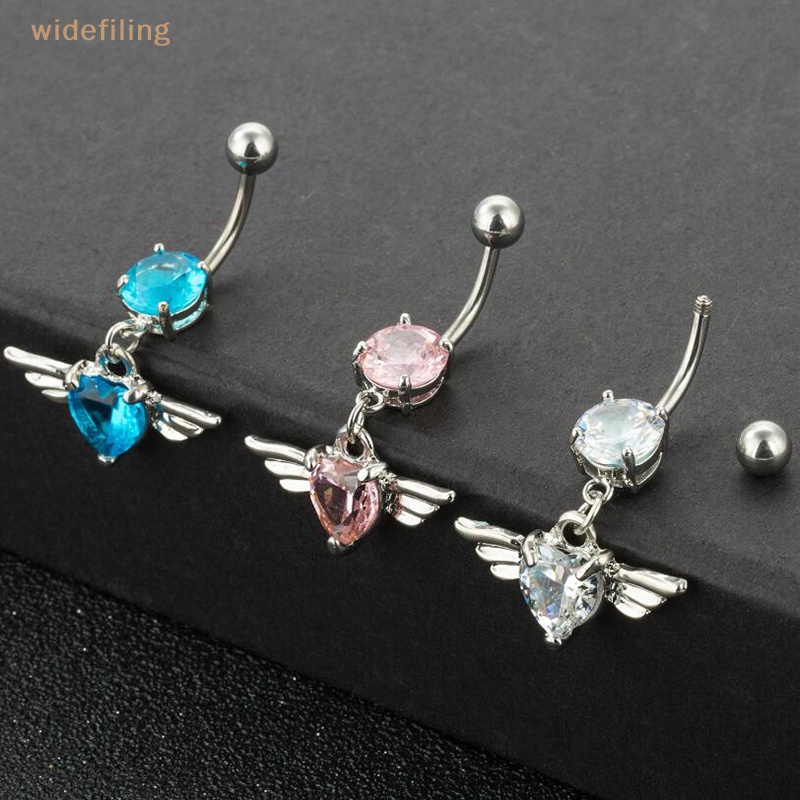 Khuyên RốN HìNh Tim ĐíNh Đá 14G