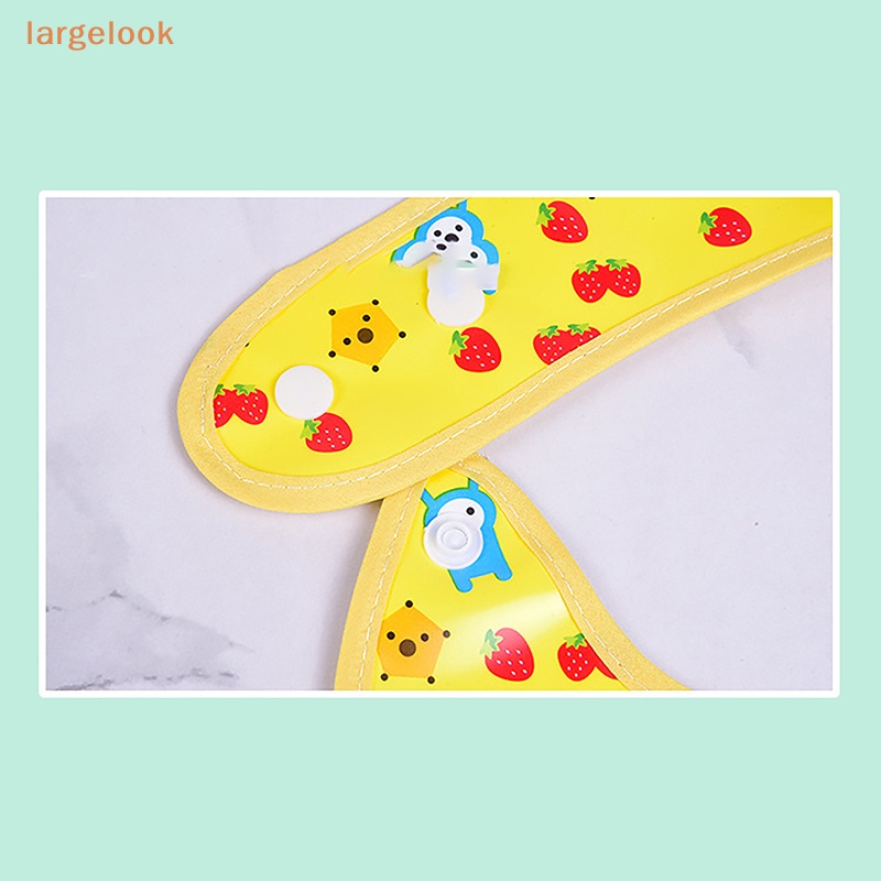 Yếm Ăn Tay Dài Chống Thấm Nước Họa Tiết Hoạt Hình Cho Bé