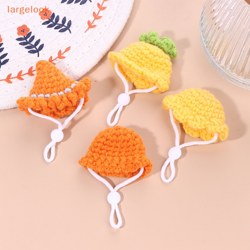 1 Nón Đan Len Mini Hình Động Vật Hoạt Hình Dễ Thương Trang Trí Nhà Búp Bê 1: 12