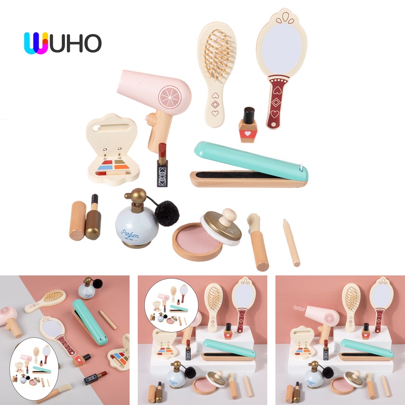 Bộ 12 Món Đồ Chơi Trang Điểm Gương Xinh Xắn Cho Bé 3 Tuổi