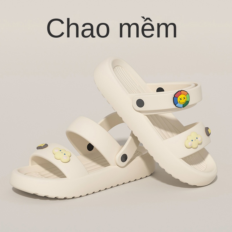 Giày Sandal Đế Dày Chống Trượt Thoáng Khí Dành Cho Nữ