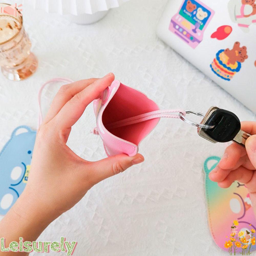 LEILY Bộ 2 Bao Da PU Đựng Chìa Khóa Xe Hơi Màu Đen Dành Cho Nam Nữ