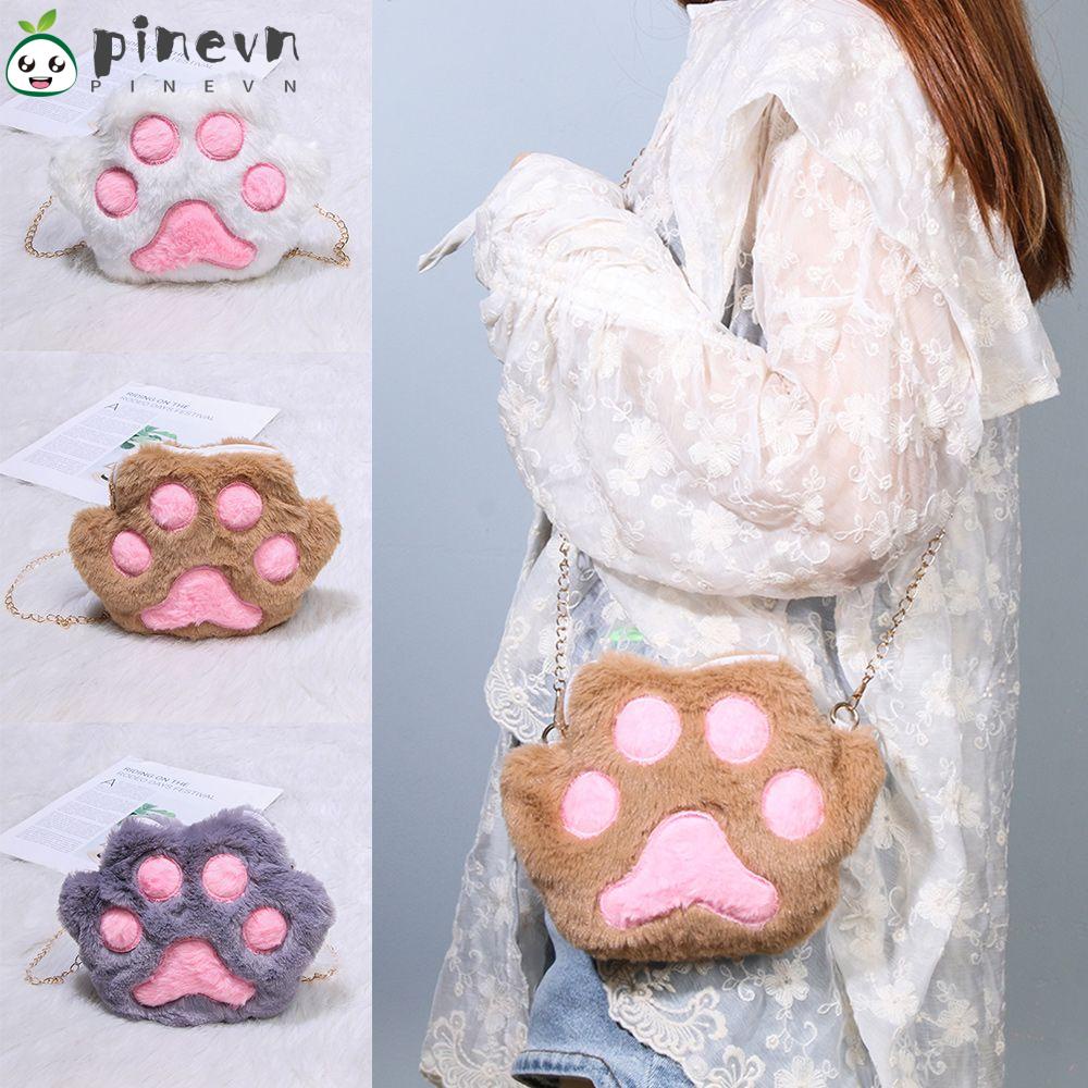 PINEVN Túi Xách Đeo Chéo Phối Dây Xích Thời Trang Thu Đông Sành Điệu