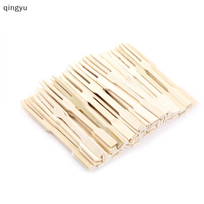 Set 80 Nĩa Tre Ăn Trái Cây Tráng Miệng Dùng Một Lần Trang Trí Cho Bữa Tiệc