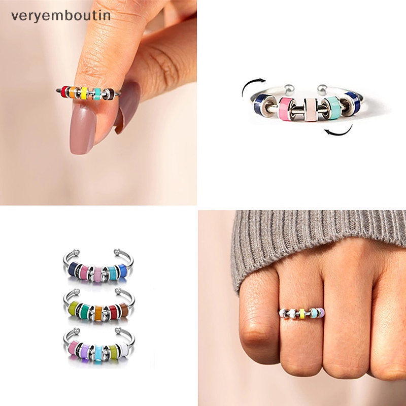 Nhẫn Hở Bằng Thép Không Gỉ Giảm Căng Thẳng Thời Trang Cho Nữ