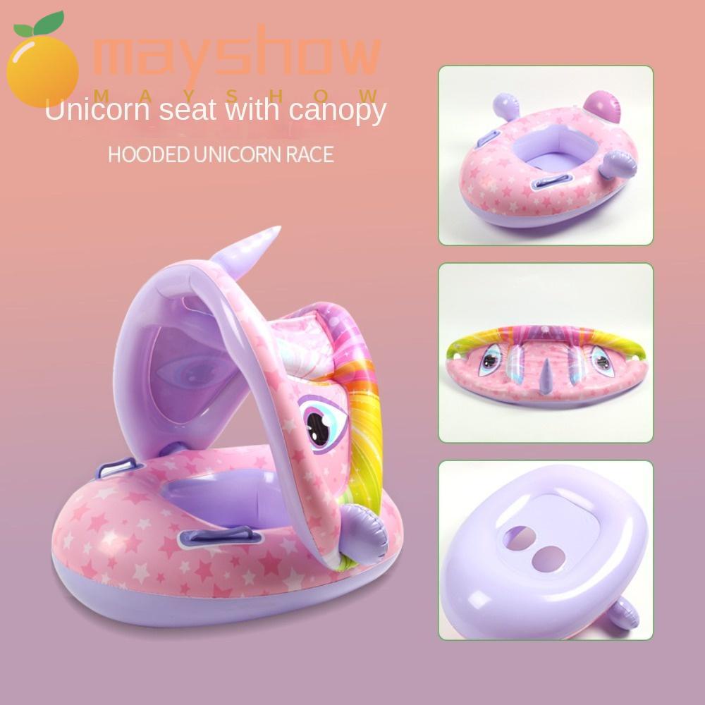 MAYSHOW Phao Bơi Tròn 35 Pounds Hình Xe Hơi Khủng Long Vui Nhộn