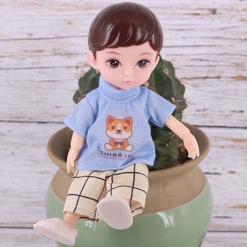 Búp Bê BJD 16cm Có Khớp Cử Động Dễ Thương