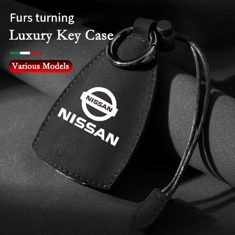 Túi Da Lộn Đựng Chìa Khóa Xe Hơi Nissan March Almera Note Livina Juke X-trail Sentra Navara Kicks Tida Teana